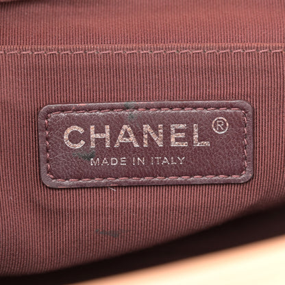 Chanel Glazed Calfskin Quilted Medium Boy Chained Flap Beige 6 of 13