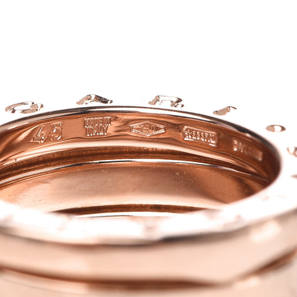 Bulgari 18K Rose Gold B.Zero1 Three-Band Ring 45 3.25 5 of 5