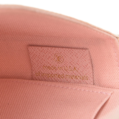 Louis Vuitton Damier Azur Pochette Felicie Chain Wallet Rose Ballerine 11 of 13