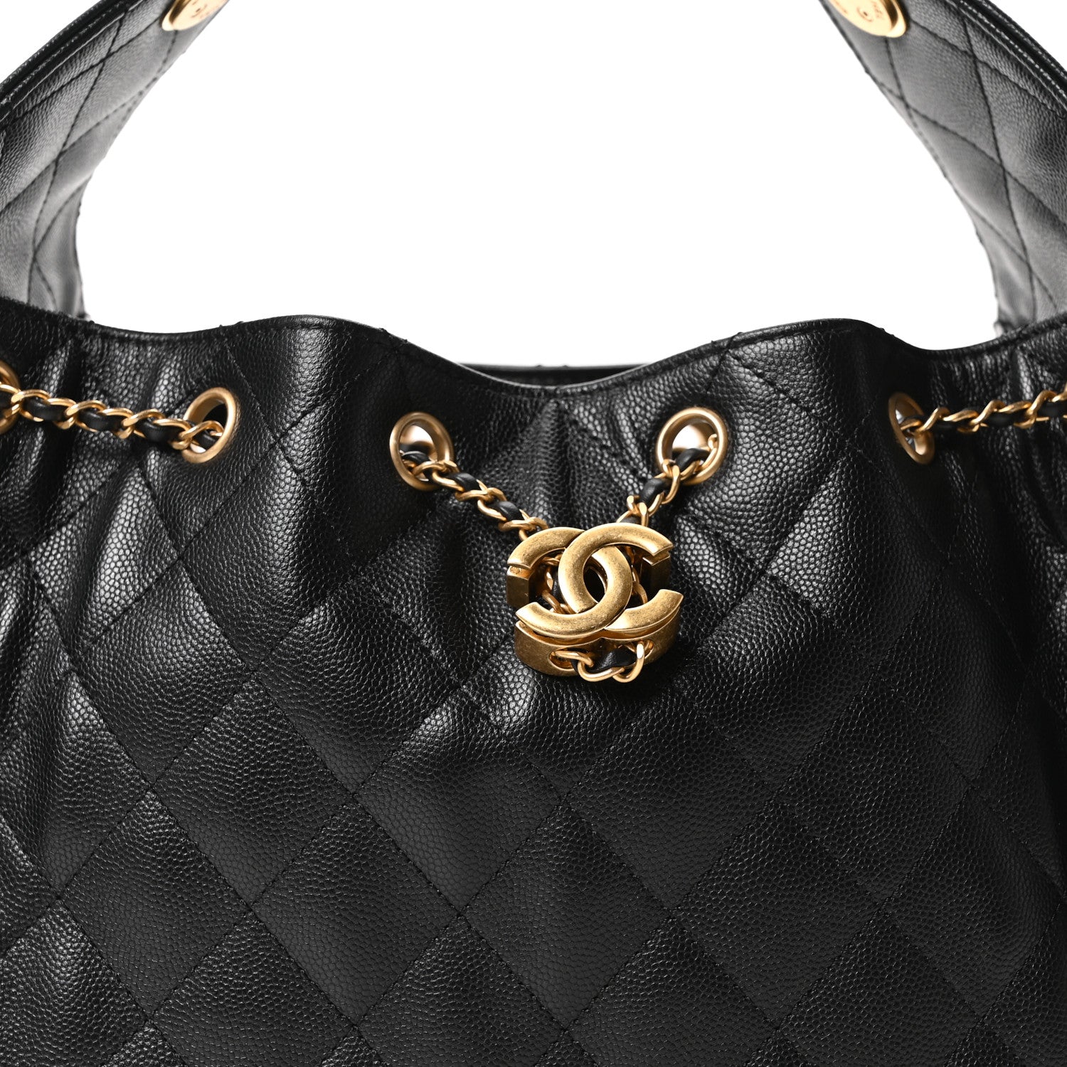 Chanel Caviar Quilted Small Chanel 25 Handbag Black 8 of 11