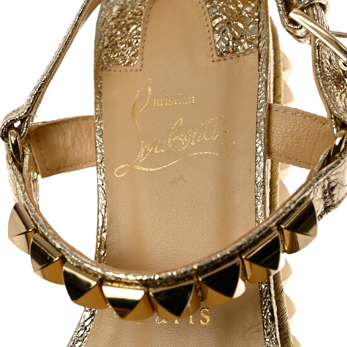 Specchio Vintage Cataclou 60 Platform Sandals 36 Platine Light Gold