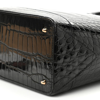 Louis Vuitton Alligator Tote Black 9 of 11