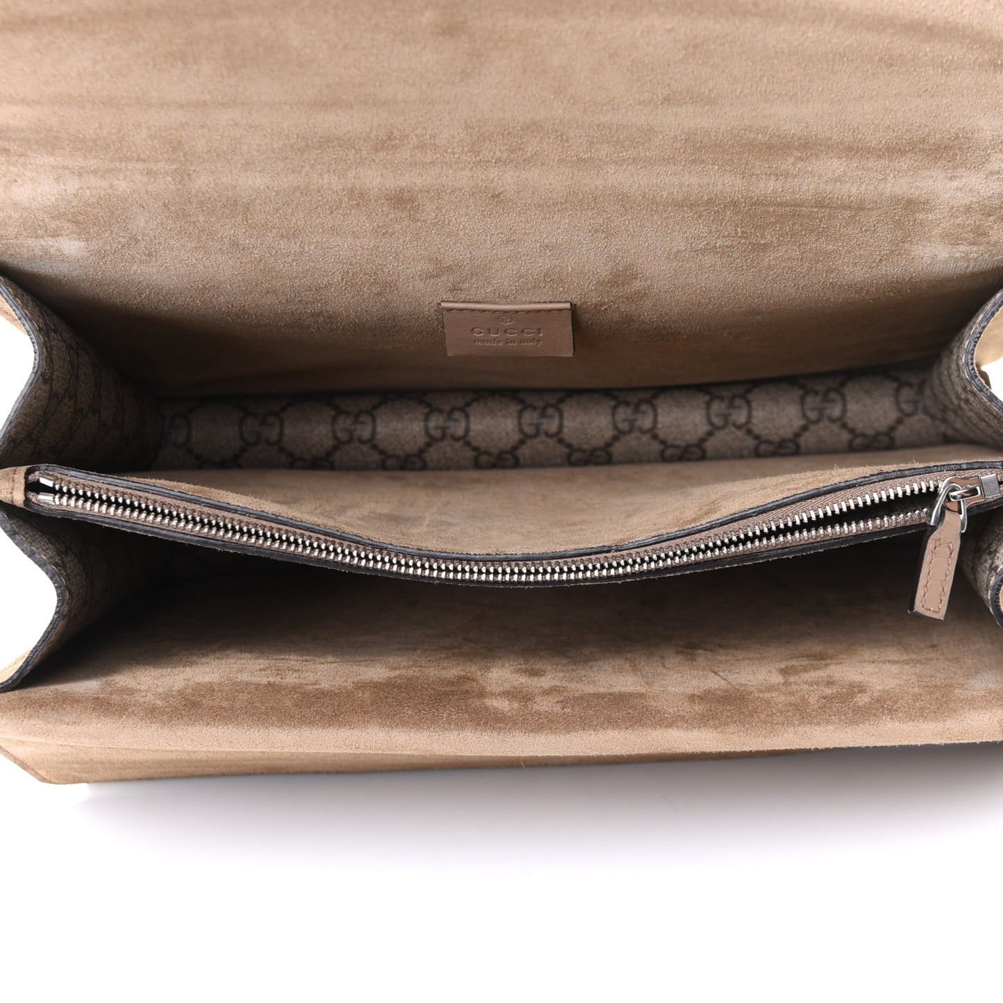 GG Supreme Monogram Medium Dionysus Shoulder Bag Taupe