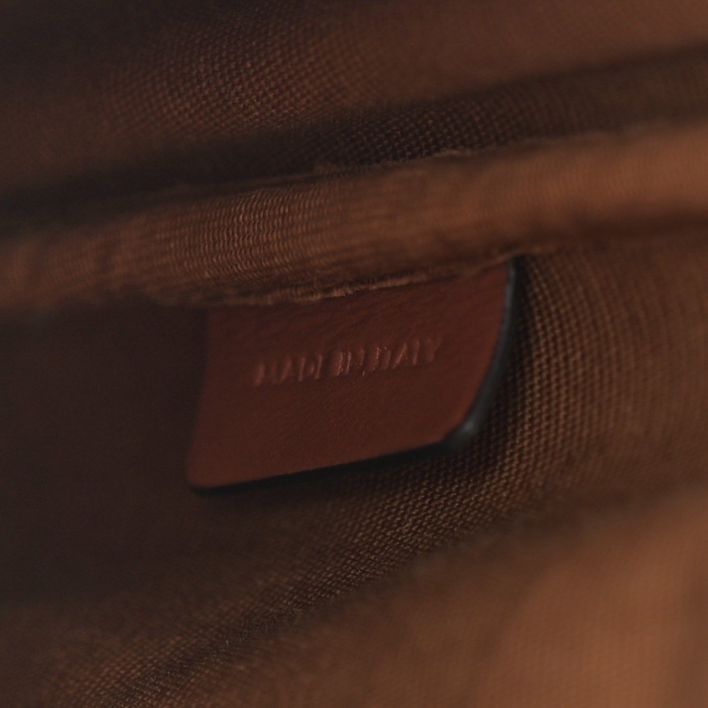 Triomphe Canvas Calfskin Mini Folco Backpack Tan