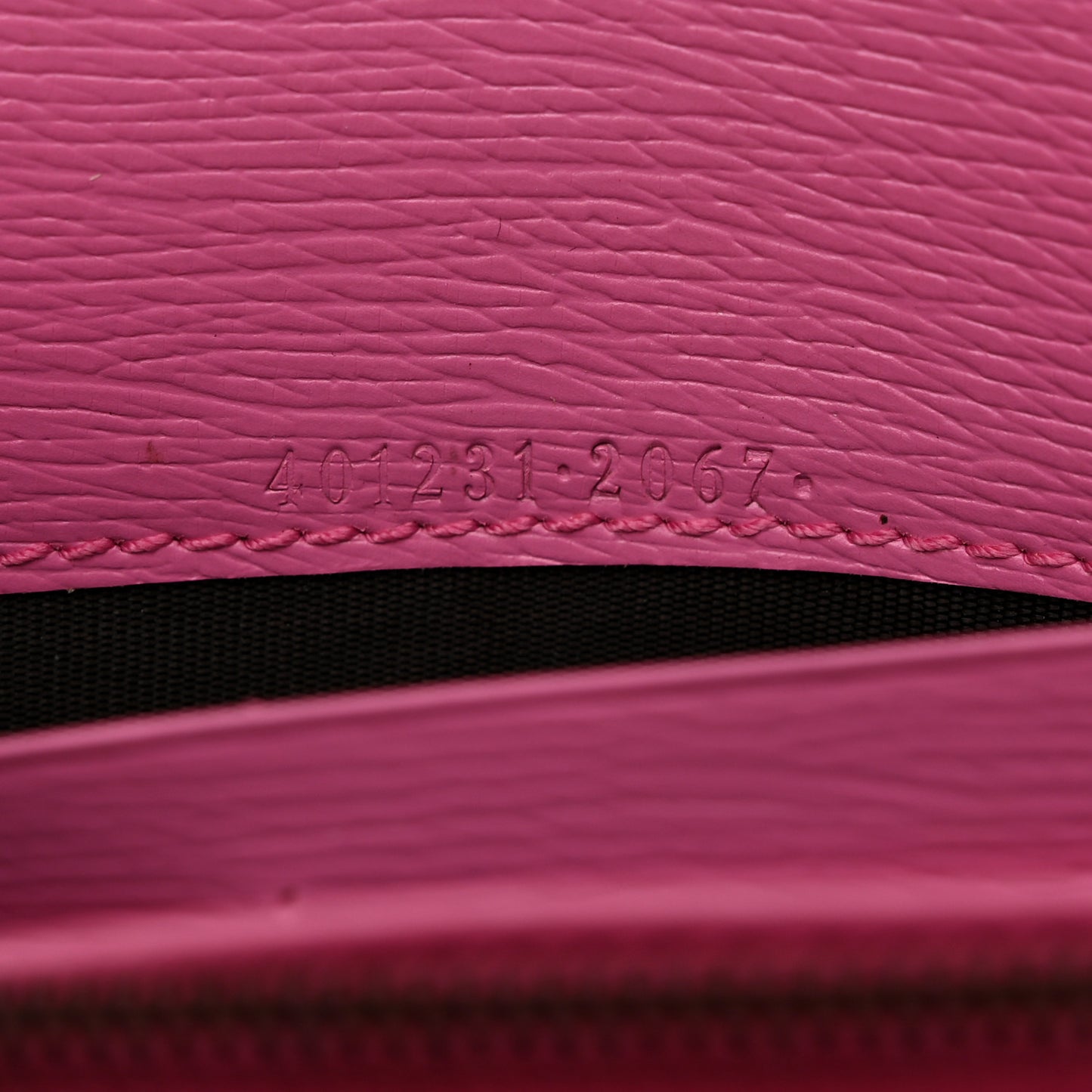 Calfskin Floral Print Mini Dionysus Chain Wallet Ivory Pink