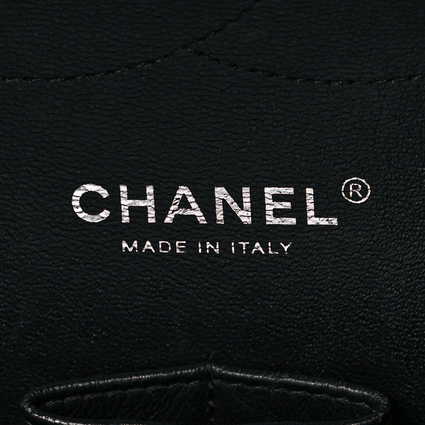 Patent Quilted Jumbo Double Flap Black