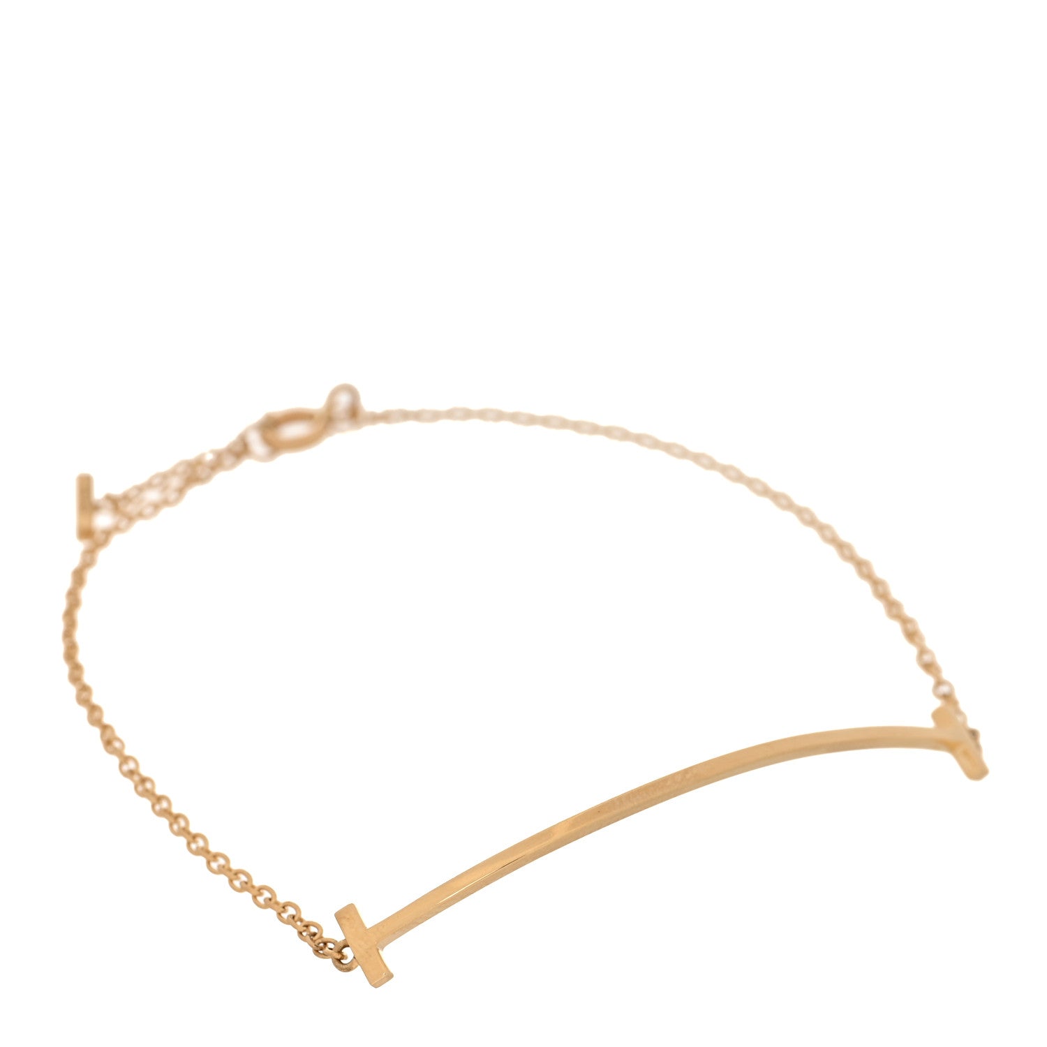 Tiffany 18K Yellow Gold T Smile Bracelet 1 of 6