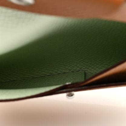 Hermes Epsom Bastia Verso Coin Purse Gold Vert Fizz 5 of 8
