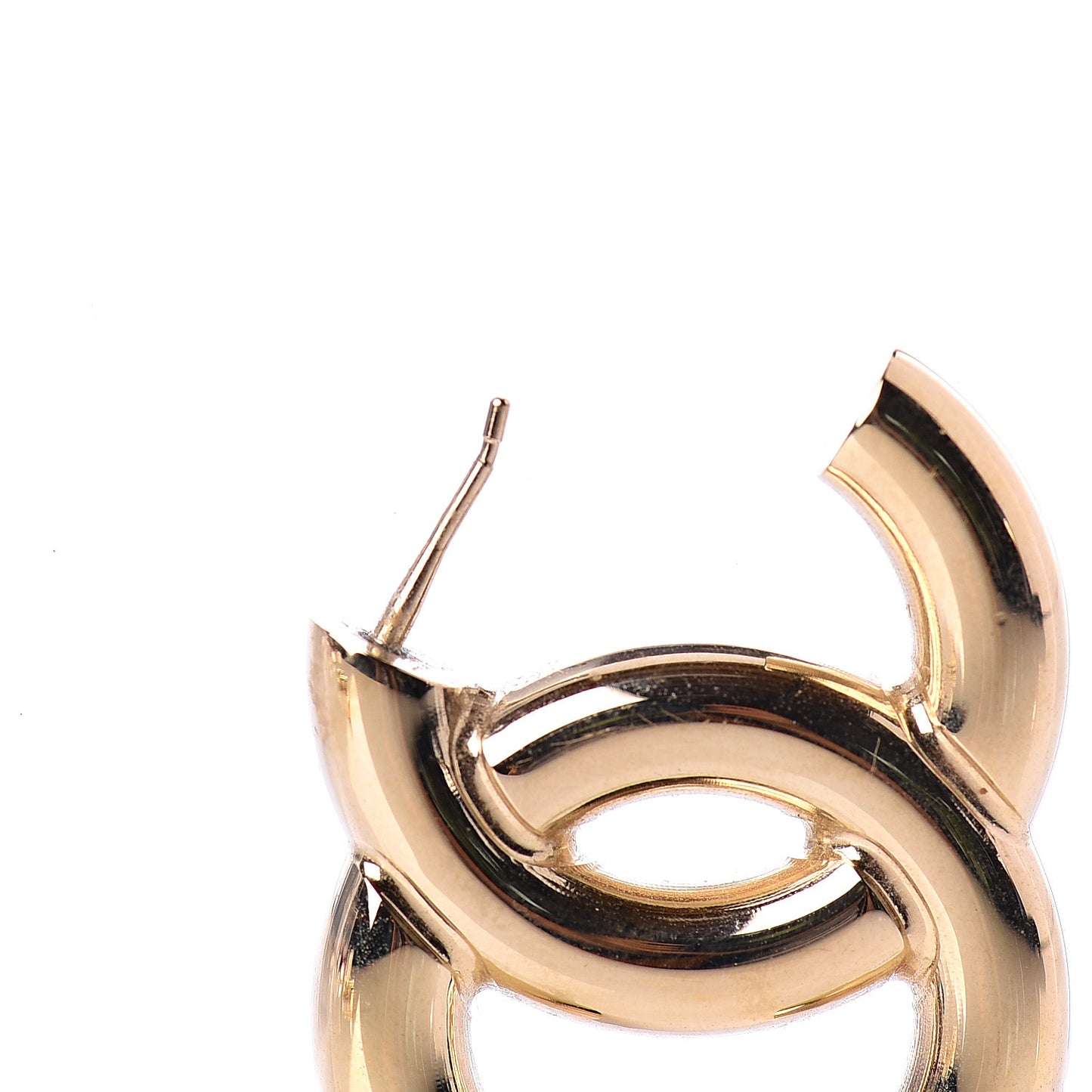 Metal CC Earrings Gold