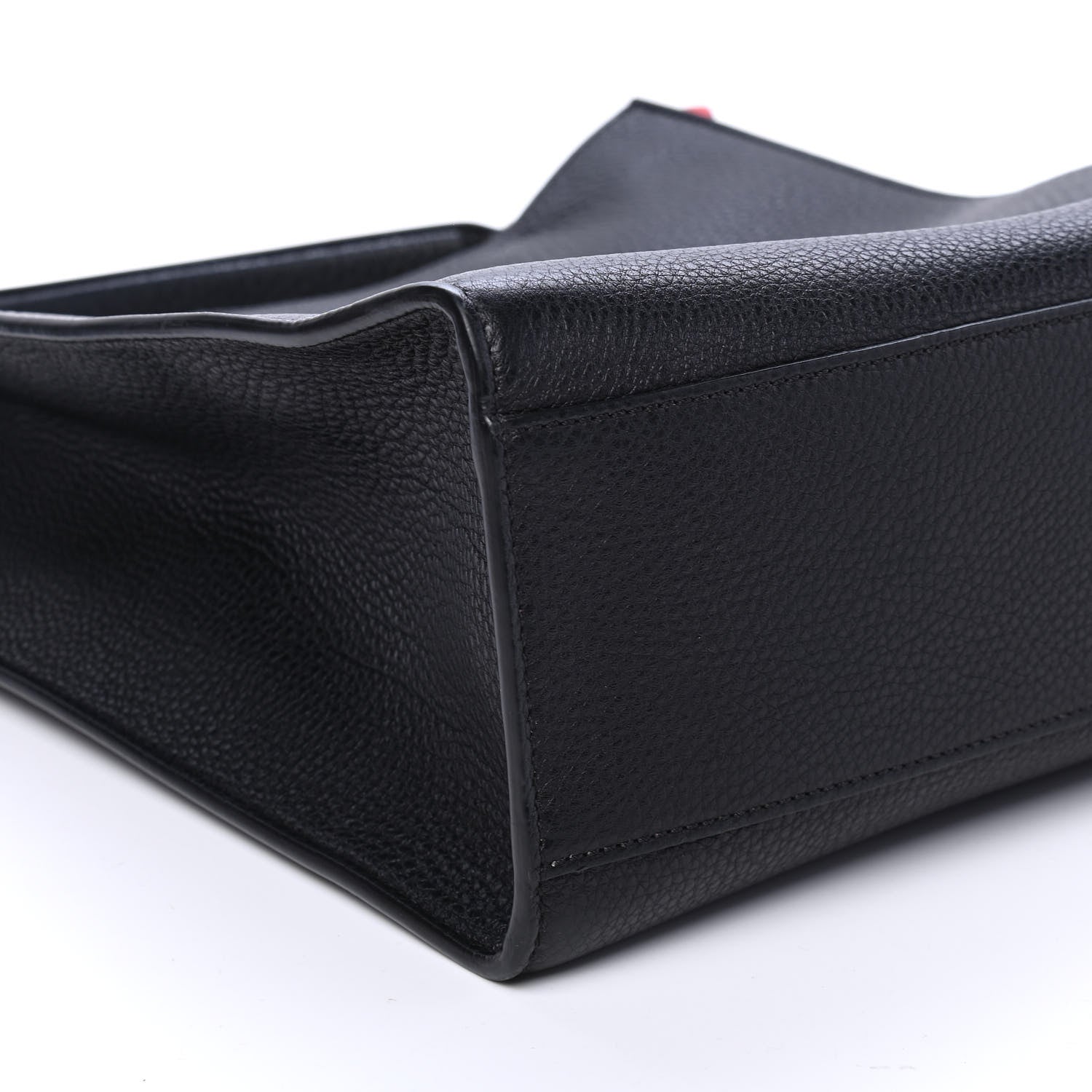 Fendi Cuoio Romano Fabric Marlon Vitello Century Peekaboo X-Lite Fit Black Rosso White Ice 8 of 8