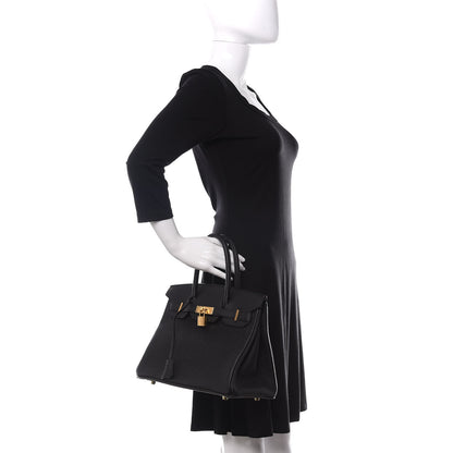 Hermes Togo Birkin 30 Black 2 of 12