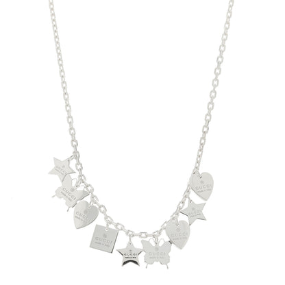 Gucci Sterling Silver Trademark Charm Necklace 1 of 5