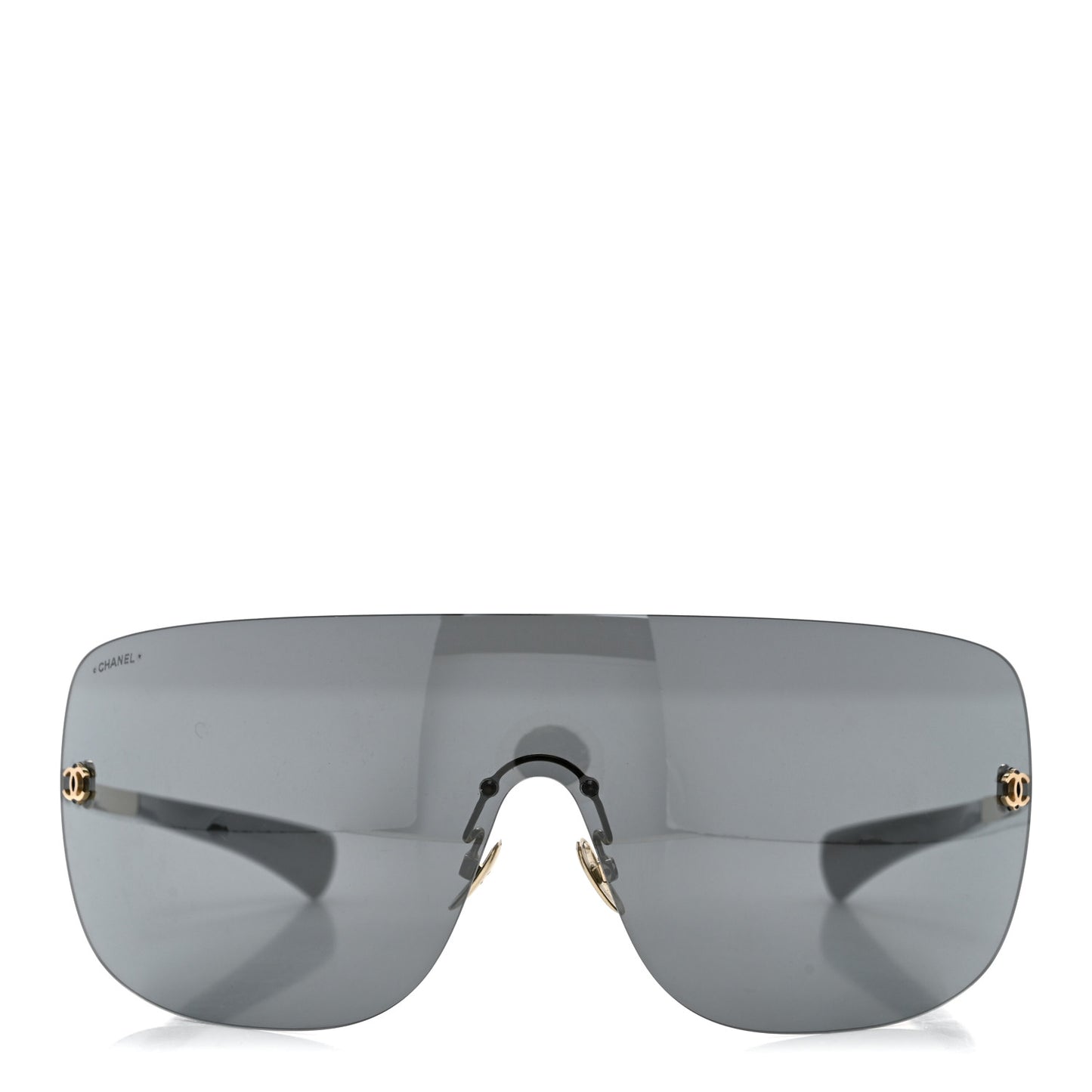 Frameless Shield Sunglasses 71433 Black