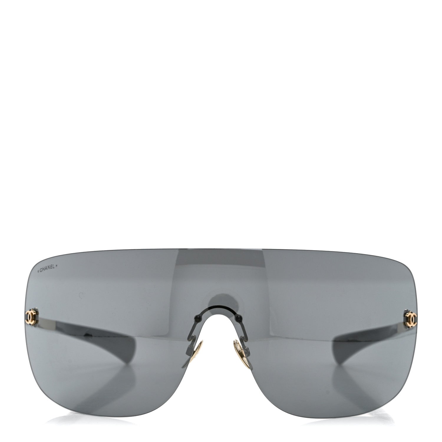 Chanel Frameless Shield Sunglasses 71433 Black 2 of 8