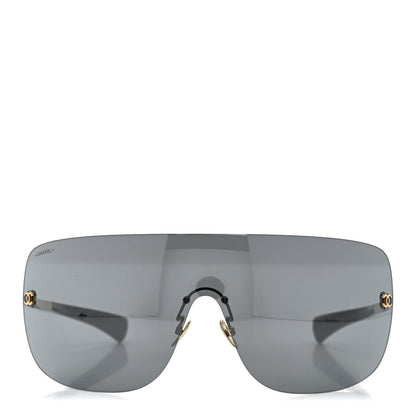 Chanel Frameless Shield Sunglasses 71433 Black 2 of 8
