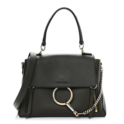 Chloe Calfskin Small Faye Day Shoulder Bag Deep Forest 1 of 9