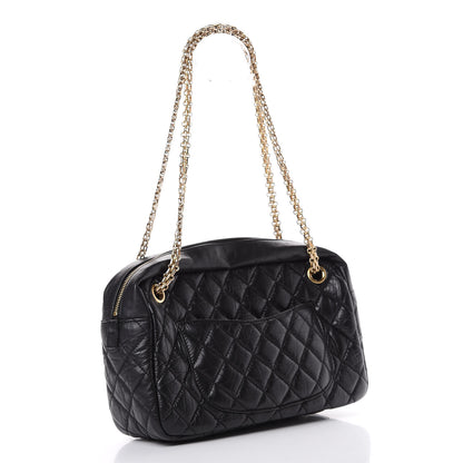 Chanel Aged Calfskin Quilted Medium Reissue Camera Case Black 2 of 10
