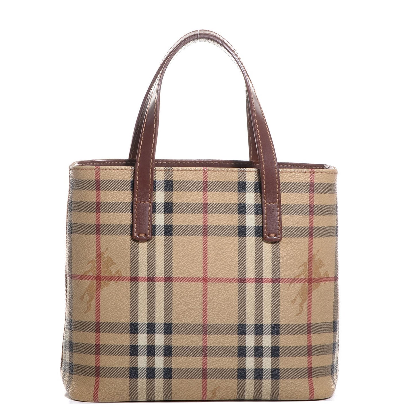 Haymarket Check Small Tote Brown