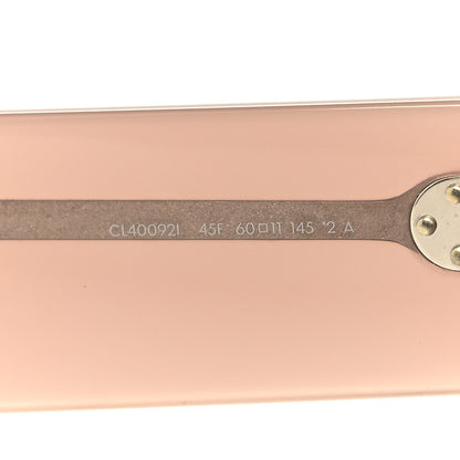 Celine Acetate Flat Top Rectangular Sunglasses CL40092I Shiny Milky Hazelnut 6 of 6