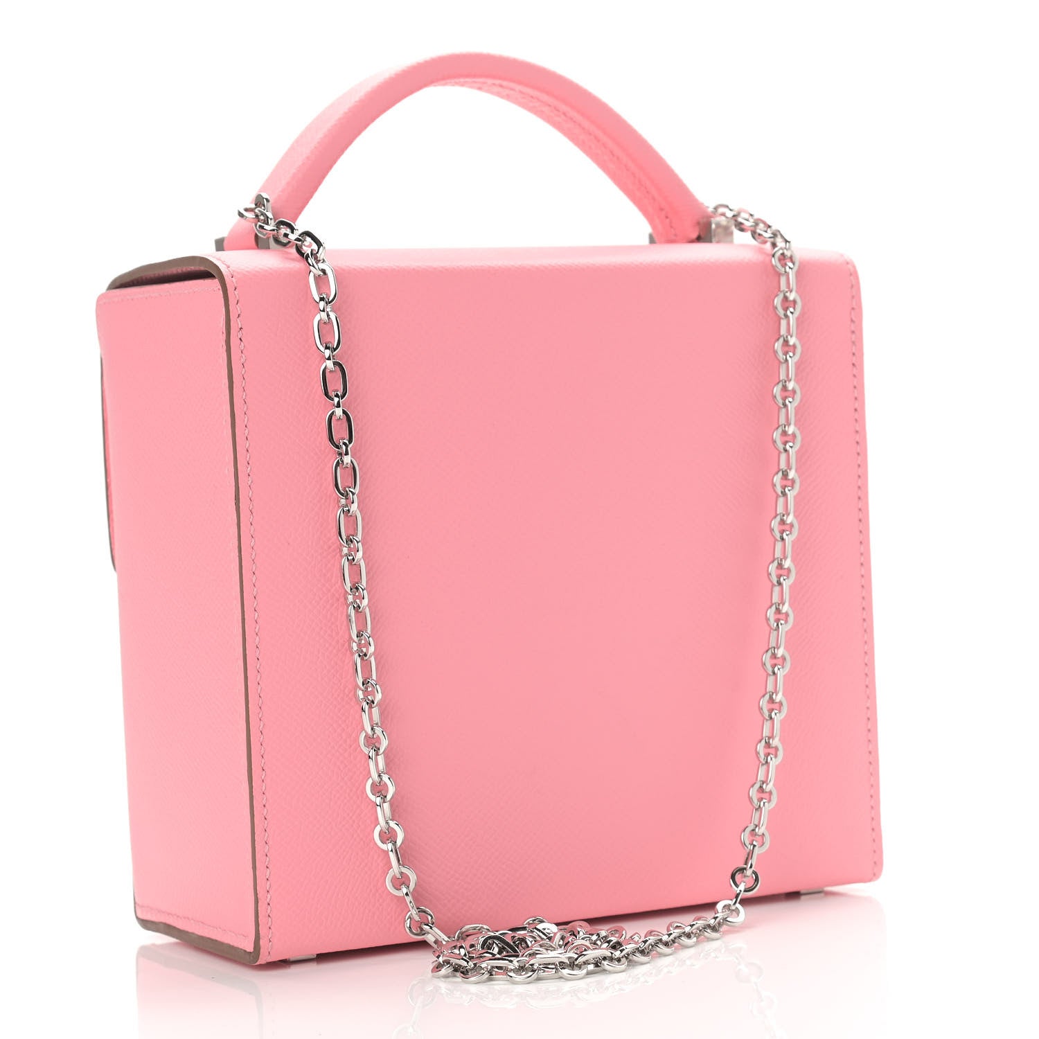 Hermes Epsom Cinhetic Boxy Top Handle Bag Rose Confetti 3 of 12