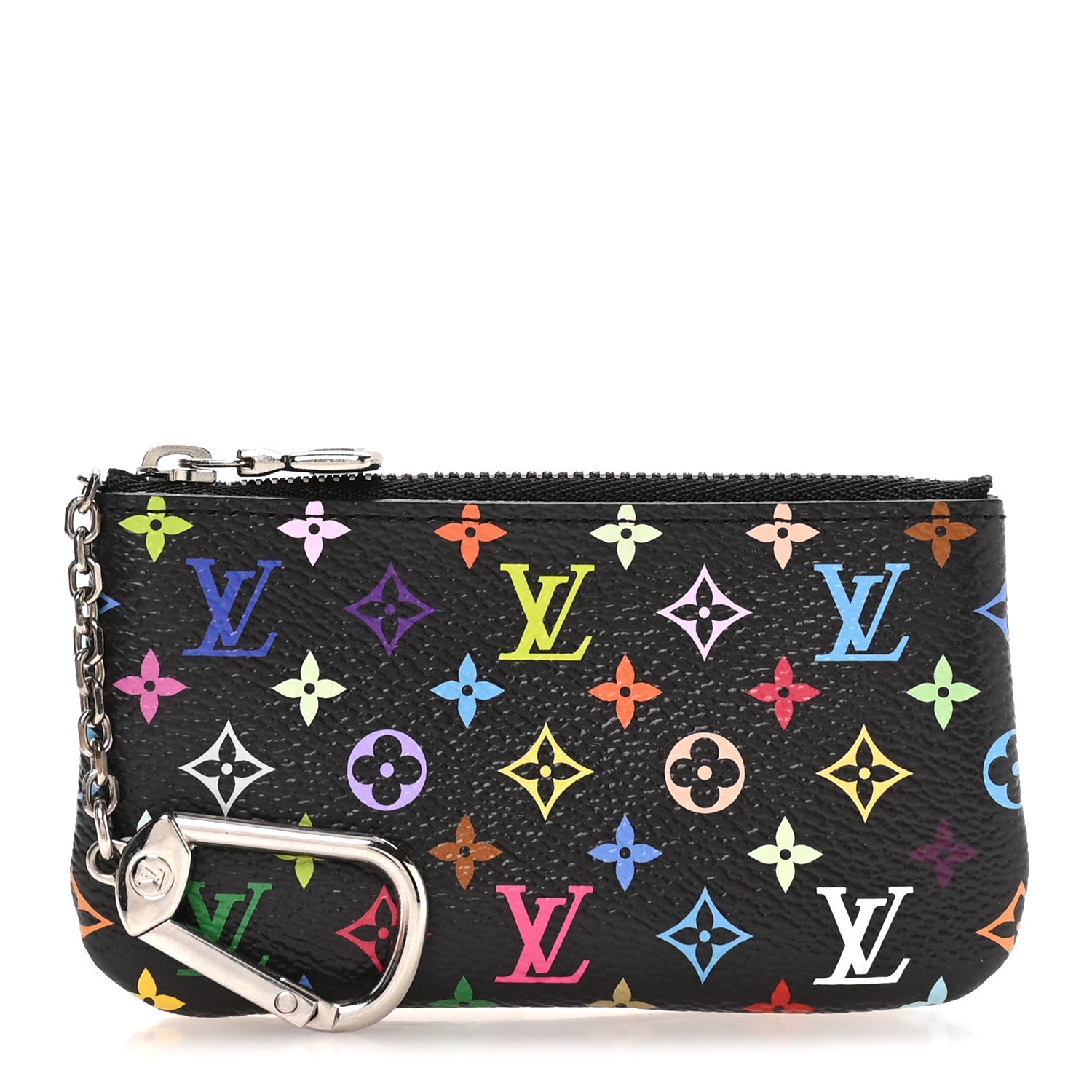 Louis Vuitton LV X TM Monogram Multicolor Key Pouch Black 1 of 8