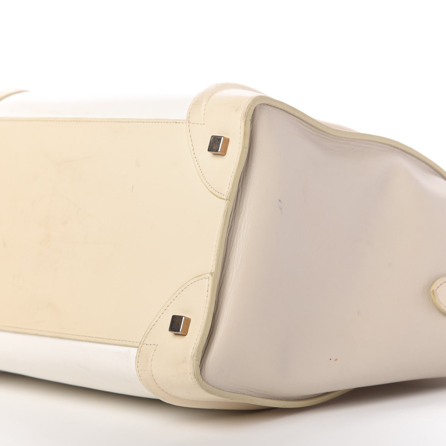 Celine Smooth Calfskin Mini Tri-Color Luggage White 7 of 15