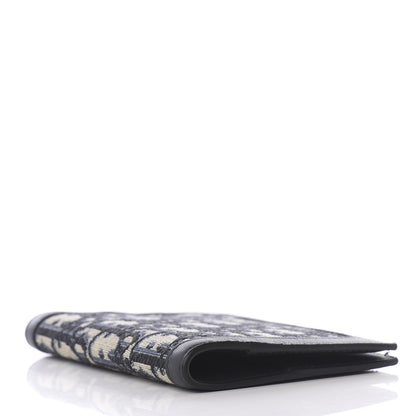 Christian Dior Calfskin Oblique Passport Holder Blue 3 of 7