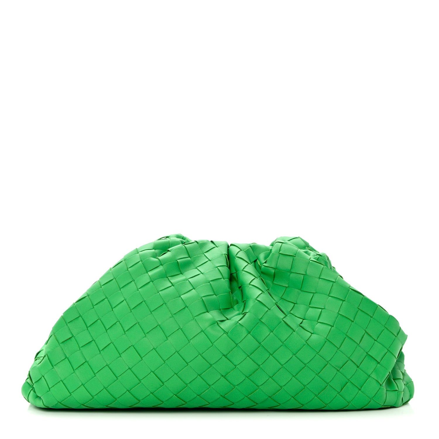 Bottega Veneta Nappa Maxi Intrecciato The Pouch Oversized Clutch Parakeet 1 of 7