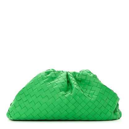 Bottega Veneta Nappa Maxi Intrecciato The Pouch Oversized Clutch Parakeet 1 of 7
