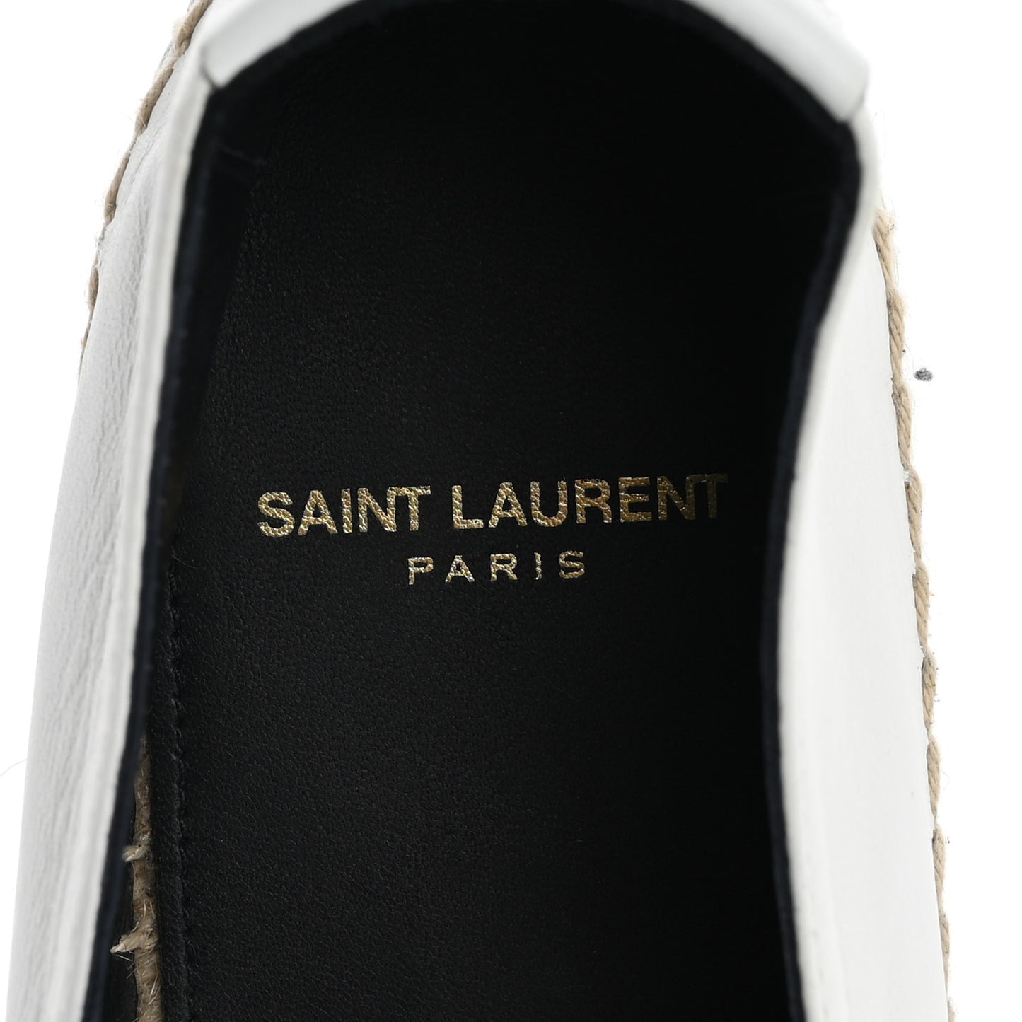 Lambskin Monogram Espadrilles 38 White