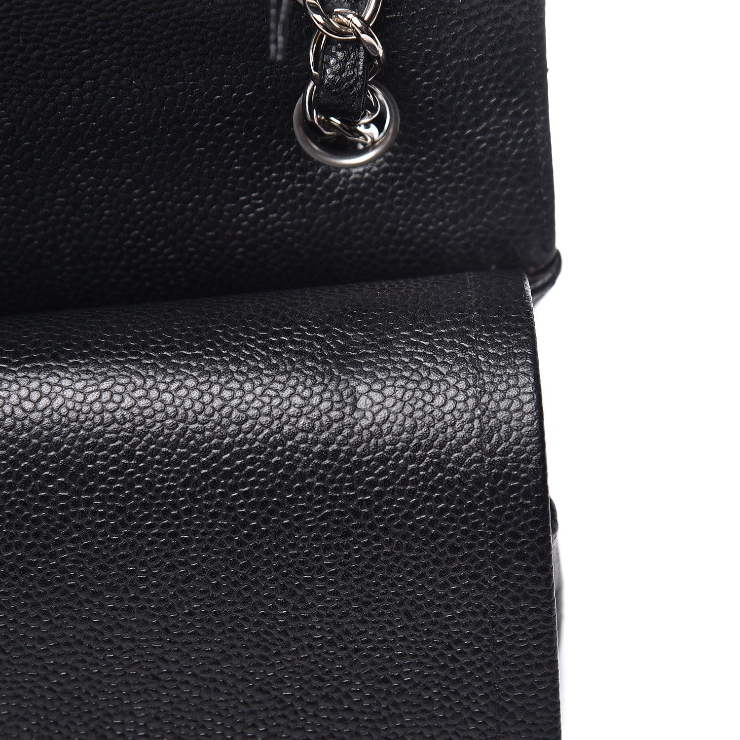 Chanel Caviar Quilted Jumbo Double Flap Black 11 of 13