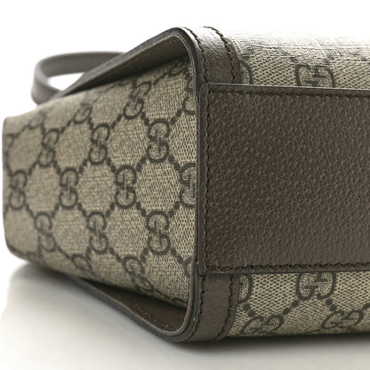 Gucci GG Supreme Monogram Small Ophidia Tote Bag Brown 9 of 10