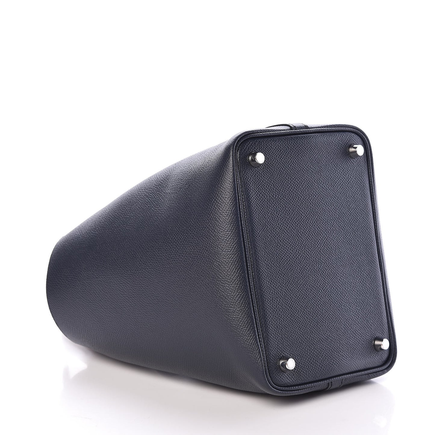 Epsom Tressage De Cuir Picotin Lock 18 PM Bleu Indigo Black Terre Battue