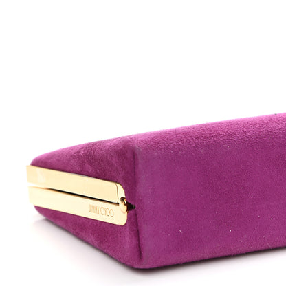 Jimmy Choo Suede Clutch Purple 8 of 9