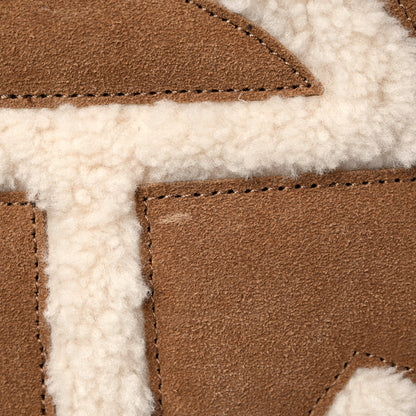 Telfar X UGG Suede Shearling Medium Shopping Bag Chestnut 11 of 12