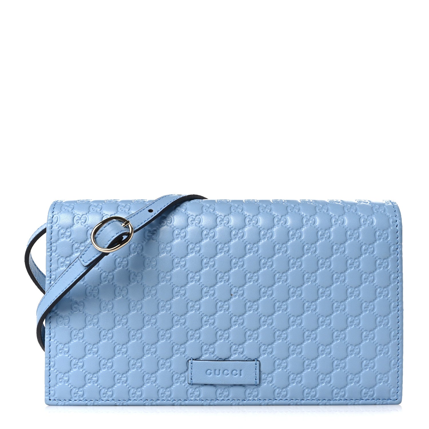 Gucci Microguccissima Crossbody Wallet Mineral Blue 1 of 9