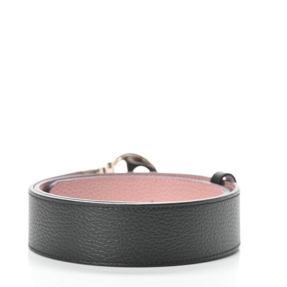 Gucci Calfskin 1973 Reversible Belt 80 32 Black Pink 2 of 5