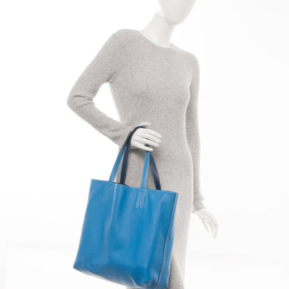 Hermes Veau Sikkim Double Sens 36 Reversible Tote Bleu Sapphire Bleu Paradis 2 of 10