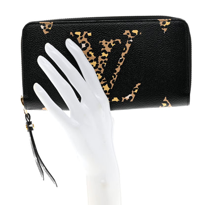 Louis Vuitton Monogram Giant Jungle Zippy Wallet Black 2 of 6