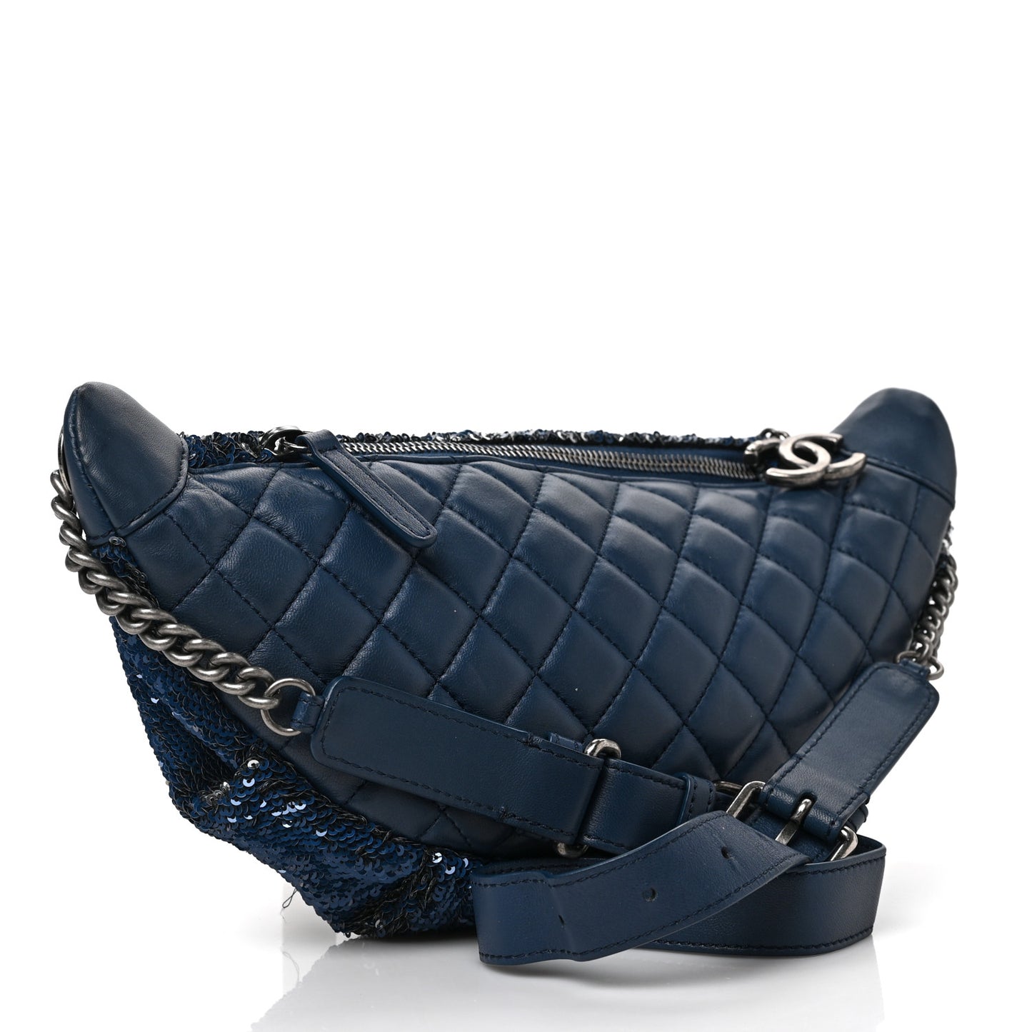Sequin Coco Cuba Waist Bag Fanny Pack Blue Pink