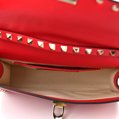 Valentino Garavani Vitello Medium Rockstud Flip Lock Crossbody Bag Rouge Pur 4 of 7