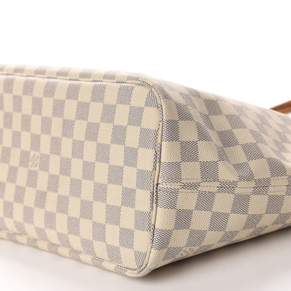 Louis Vuitton Damier Azur Neo Neverfull MM Rose Ballerine 7 of 11