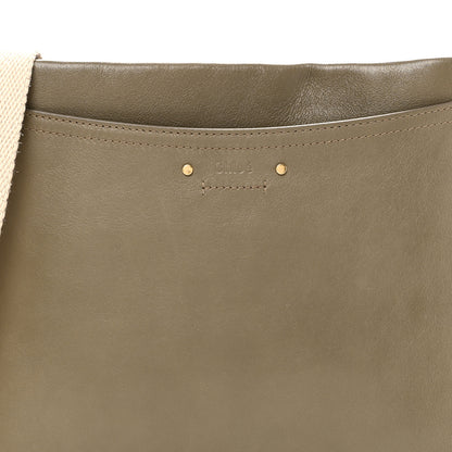 Chloe Smooth Calfskin Medium Roy Clutch Merino Grey 7 of 9
