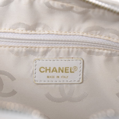 Chanel Calfskin Contrast Stitch Surpique Bowler White 10 of 14