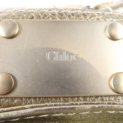 Chloe Leather Paddington Front Pocket Tote Gold 7 of 10
