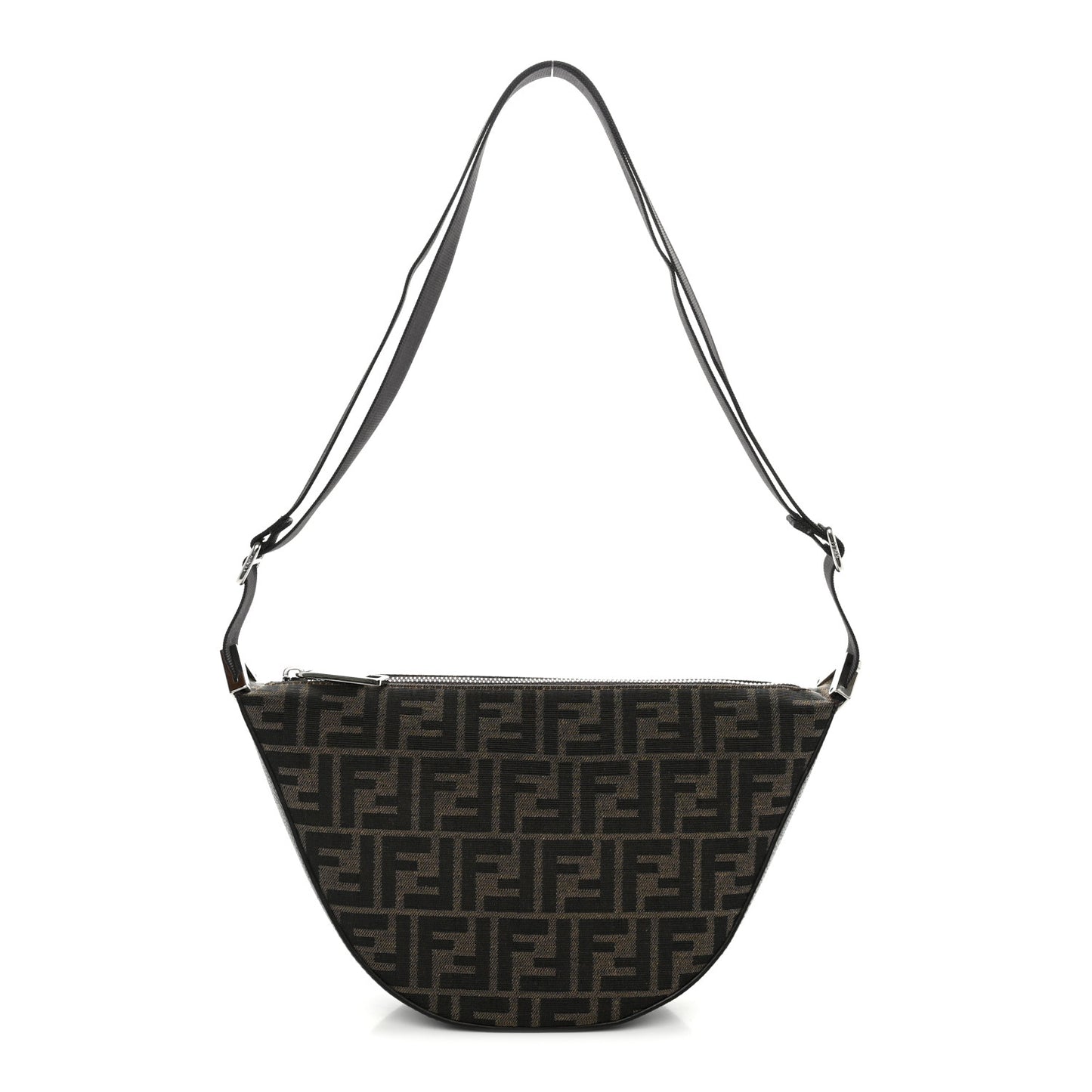 Fabric Jacquard FF Melon Bag Tobacco Black