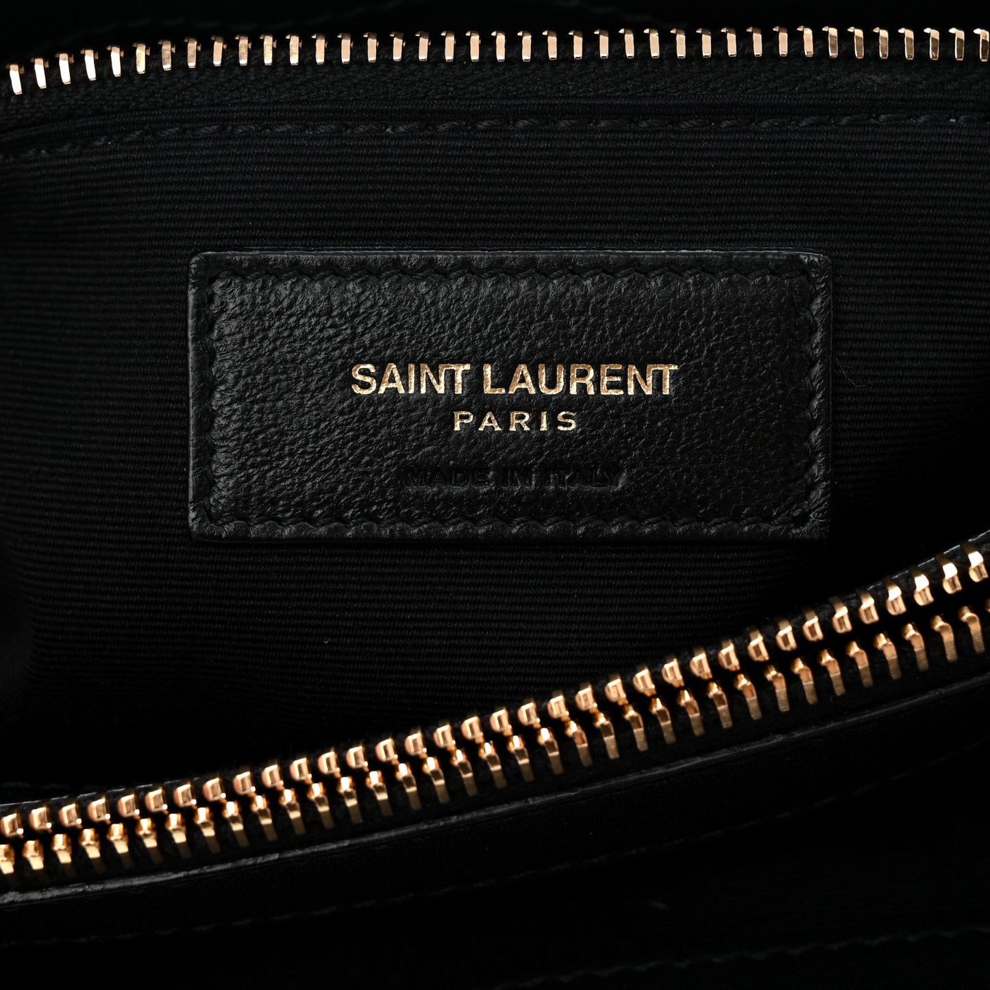 Suede Y Quilted Monogram Medium Loulou Chain Satchel Black