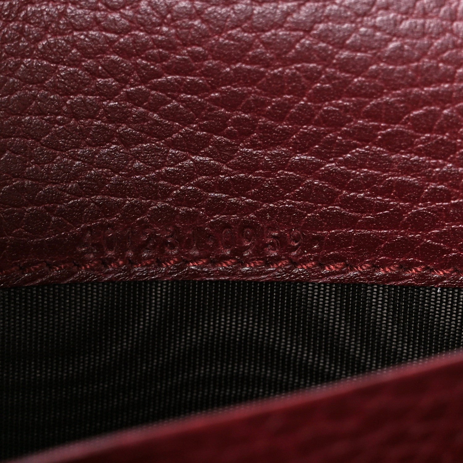 Gucci Dollar Calfskin Crystal Mini Dionysus Chain Wallet Vintage Bordeaux 6 of 11