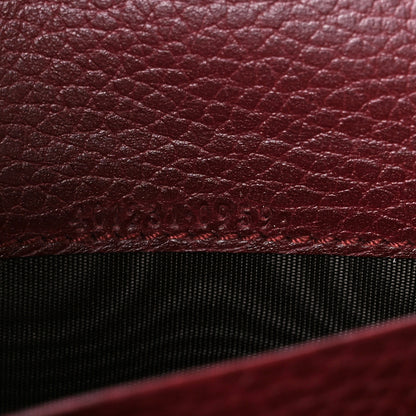 Gucci Dollar Calfskin Crystal Mini Dionysus Chain Wallet Vintage Bordeaux 6 of 11