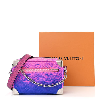 Louis Vuitton Taurillon Illusion Mini Soft Trunk Bleu Rose 10 of 10